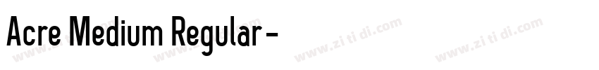 Acre Medium Regular字体转换